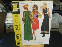 McCall&#39;s 3023 Misses Dress or Jumper Pattern - Size 10 Bust 32 1/2 Waist 24 - £19.51 GBP