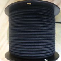 Black Cotton 2-Wire Cloth Covered Cord, 18ga. Vintage Style Lamps Antiqu... - €1,12 EUR
