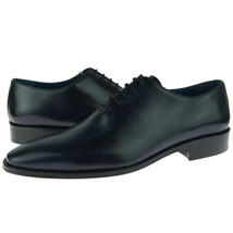 Alex D &quot;Cambridge&quot; Plain Wholecut Oxford, Men&#39;s Dress Shoes, Museum Blue - £110.91 GBP