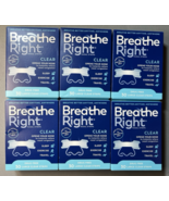 6 Packs - Breathe Right Nasal Strips LARGE Size, Clear, 30 in Each - $1,362.70 MXN