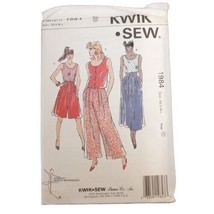 Kwik Sew 1984 Pattern Misses&#39; Pants &amp; Tops Pull-on XS-L VTG UC - $11.99