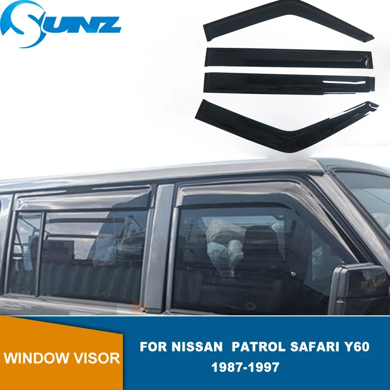 Window Visors For Nissan Patrol Safari Y60 1987 1988 1989 1990 1991 1992 1993 - £86.14 GBP