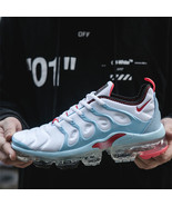 New Nike Air Vapormax Plus TN Men&#39;s White And Blue Comfortable Shoes - £122.78 GBP