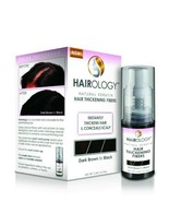 Hairology Natural Keratin Hair Thickening Fibers Dark Brown to Black 5.3... - $11.71