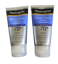 2 Pack Neutrogena Sport Face Oil-Free Lotion Sunscreen SPF 70+ 2.5 fl. o... - £14.15 GBP