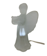 Vintage Frosted Glass Angel Lamp 6.5&quot; - €20,23 EUR