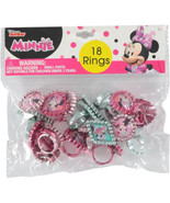 Minnie Mouse 18 Pc Plastic Party Rings - Child Size - $4.36