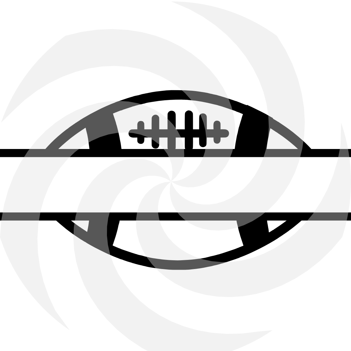 Split Football Monogram Football Split Monogram 510smp - Scrapbooking