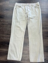 Miskeen Originals Jeans Men&#39;s Hip Hop Baggy Tan Wide Denim Pants Size 40... - $26.91