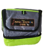 Disney Animal Kingdom Lodge Lunch Tote Insulated Lime Green &amp; Gray Vtg - $148.45