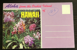 Vintage Postcard Folder Book Souvenir Attraction Orchard Island Hawaii - £6.23 GBP