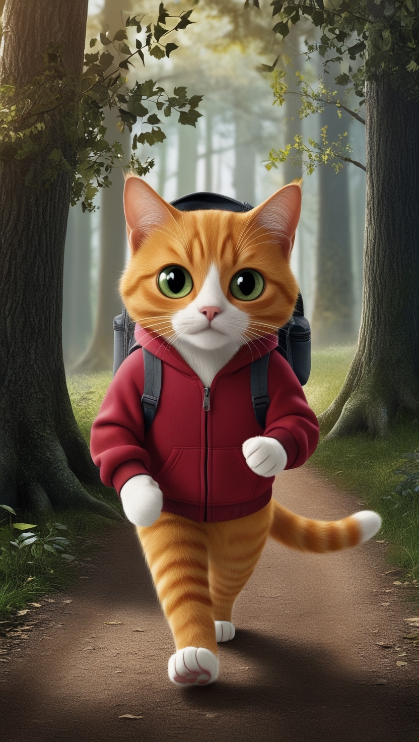 an orange cat with big green eyes, Printable Watercolor clipart, wall ar... - $1.00