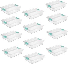 Sterilite Large 5.7 Qt Multi-Purpose File Clip Storage Box Organizing, 12 Pack - £71.74 GBP