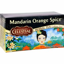 Celestial Seasonings Herbal Tea Caffeine Free Mandarin Orange Spice - 20 Tea ... - £8.16 GBP
