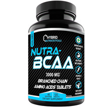 Nutra BCAAs Amino Acids, 3000mg - BCAA Pre Workout without Ceatine, Non-GMO✔S... - £16.47 GBP