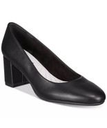 Easy Street Women Classic Pump Heels Proper Size US 11M Black Faux Leather - £23.67 GBP