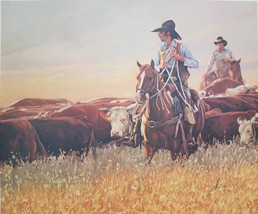 Gordon Snidow &quot;Shipping the O-6&quot; Limited Edition Print  Western Art Cowboys - £99.91 GBP