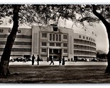 RPPC National Stadium Building Lima Peru 1954 Air Mail  Postcard U4 - $14.80