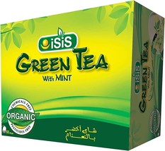 Isis 100% Organic Green Tea With Mint Drink Healthy Natural Herbal Tea 1... - £34.19 GBP