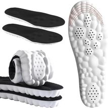Breathable 4D Cloud Insoles for Foot Pain Relief - Men’s Size 7-11, Black - $23.71