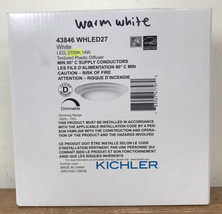 Kichler 43846WHLED27 LED 14W 2700K Warm White Dimmable Flush Mount Light... - $49.99