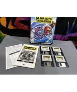 Nintendo Mario&#39;s Time Machine MS-DOS Floppy Disks Video Game Complete Bo... - £58.08 GBP
