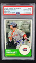 2012 Topps Heritage Signed Auto #56 Blake Swihart RC PSA / DNA POP 1 None Higher - $11.04