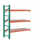 Pallet Rack Add-On Unit: 12 ft x 42 in 14 ga UPRIGHT PALLET SHELF SHELVING - $251.30 CAD