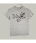 Game of Thrones Boys Shirt Small Choose Sides Dragon and Lion Short Slee... - $10.95