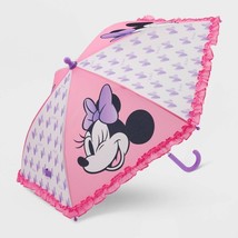 NEW Girls&#39; Disney Minnie Mouse Stick Umbrella - Disney Store - £15.95 GBP