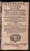 Octavius Maria Interrogationes Breves Antique Book 1706 Jesuit - $255.42