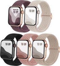 5-Pack Braided Solo Loop Compatible with Apple Watch Band 342mm 44mm 45m... - $13.54