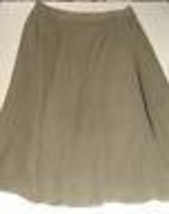 Tommy Hilfiger Long Wrap Around Skirt Size 10 Khaki/Green-Gold Pinstripes $129 - £13.47 GBP