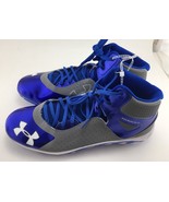 Under Armour Spine Heater Mid ST Metal Men&#39;s Baseball Cleats Blue Gray S... - $711.38 MXN+