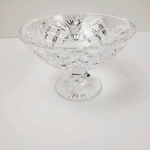 Heritage Irish Crystal Cathedral Suite Footed Compote Bowl 6&quot; Candy Trinket Dish - £69.04 GBP