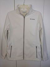 Columbia OMNI-SHIELD Ladies Winter White ZIP/STAND-UP Collar JACKET-L-POLYESTER - £26.75 GBP
