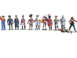 Lot of 13 VTG Lead Toy Soldier Figures – Britains Style Military - $59.35