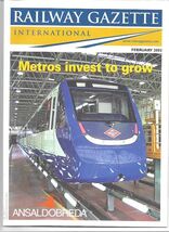 Railway Gazette International magazine - February 2002 DH - $94.95 MXN