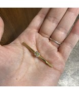 Vintage 1979 Avon Iceflower Bar Pin Brooch Ice Flower Rhinestone Gold To... - $13.58 CAD