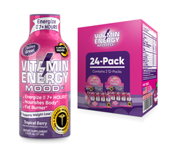Vitamin Energy® Mood+ Tropical Berry &#39;Clinically Proven&#39; Energy Shots (2... - $49.95
