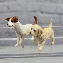 Schleich Dog Mini Figures Lot Of 2 Jack Russell Terrier Golden Retriever... - $11.88