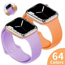 Iphone Apple Watch Rubber Strap Sport Band iWatch 6 se 5 4 3 soft silico... - £7.97 GBP