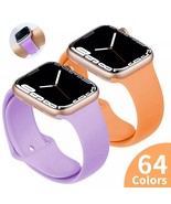 Iphone Apple Watch Rubber Strap Sport Band iWatch 6 se 5 4 3 soft silico... - $13.64 CAD