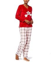 allbrand365 designer Womens Sleepwear Plush Applique Pajama Set, XXX-Large - $32.66