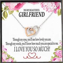 Express Your Love Gifts to My Girlfriend Special to Me Inseparable Necklace Pend - £43.50 GBP