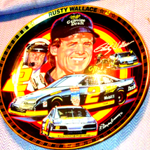 Rusty Wallace Nascar home decor plate - $25.74