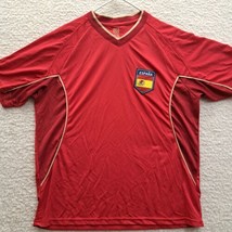 Spain Espana National Team Rhinox Red Authentic Soccer Football Jersey Size XL - £11.52 GBP