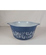 Pyrex Baking Bowl Colonial Mist 473-B 1L Blue Vintage NO LID - $429.50 MXN