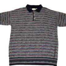 Vintage Gabicci Knit Sweater Pullover Italy Collared Cosby Grandpa Men’s size XL - £22.82 GBP