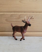 Stag Animal Deer Figurine Vintage 1998 Safari Ltd 3 inch - £10.85 GBP